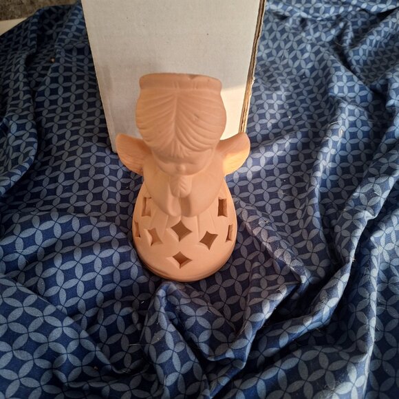 terra cotta angel votive holder - Picture 7 of 13